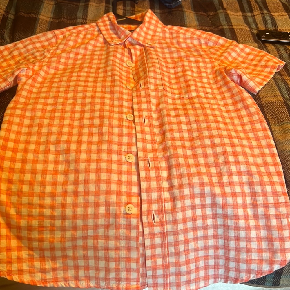 A orange boys shirt